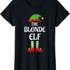 Blonde Elf Family Matching Group Christmas Shirt