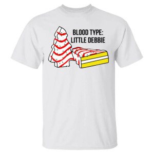 Blood Type Little Debbie Shirt Funny Christmas Tree Cakes