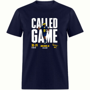 CALLED GAME SHIRT ROD MOORE CALLED GAME VS. OSU, Michigan Wolverines