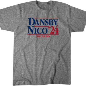 DANSBY NICO '24 STAY GOLDEN SHIRT Dansby Swanson, Nico Hoerner, Atlanta Braves
