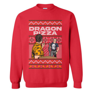 DRAGON PIZZA UGLY SWEATER Funny David Portnoy