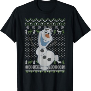 Disney Frozen Olaf Sven Ugly Christmas Sweater Shirt