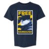 FREE HARBAUGH SHIRT Jim Harbaugh, Michigan Wolverines, Navy