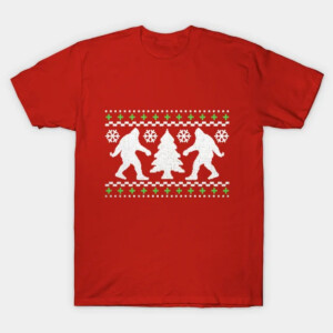 Funny Bigfoot Ugly Christmas Holiday Ugly Sweater