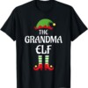 Grandma Elf Family Matching Group Christmas Shirt