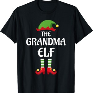 Grandma Elf Family Matching Group Christmas Shirt