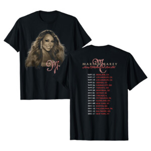 Mariah Carey Official Merry Christmas One & All Tour Photo Shirt