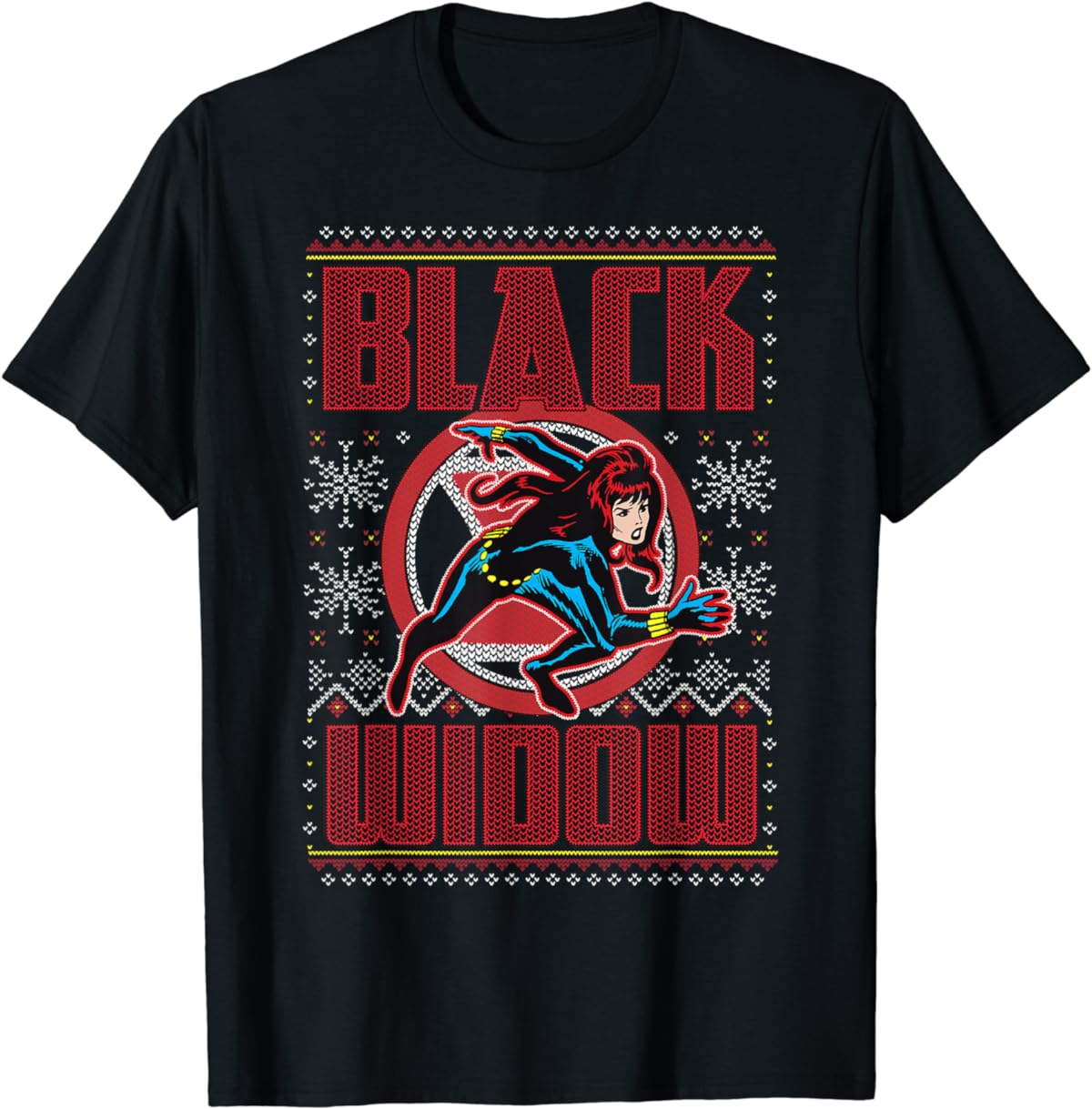Marvel Black Widow Ugly Christmas Sweater Shirt Marvel Black Widow Ugly Christmas Sweater Shirt