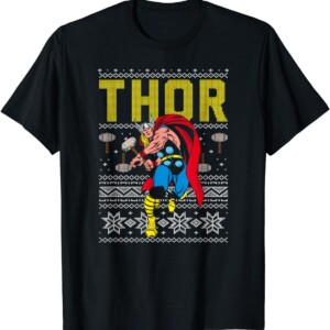 Marvel Thor Retro Ugly Sweater Christmas Shirt