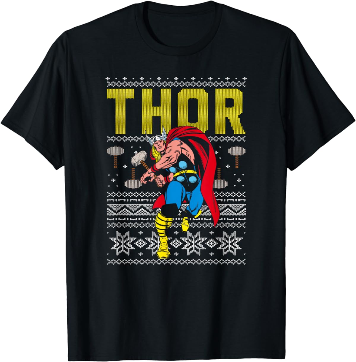 Marvel Thor Retro Ugly Sweater Christmas Shirt Marvel Thor Retro Ugly Sweater Christmas Shirt