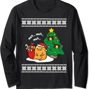 Meh...Meh...Meh Gudetama Ugly Christmas Shirt