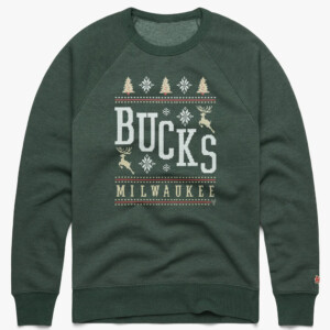 Milwaukee Bucks Holiday Ugly Christmas Crewneck