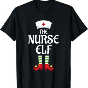 Nurse Elf Family Matching Group Christmas Shirt