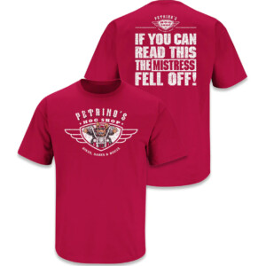Petrino's Hog Shop Bikes, Babes & Booze Shirt Arkansas Razorbacks