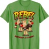 Rebel Without a Clause Shirt Funny Reindeer Christmas