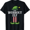 Workout Elf Matching Family Group Christmas Party Shirt