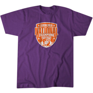2023 NATIONAL CHAMPIONS MEN'S SOCCER SHIRT Clemson United, Clemson Tigers