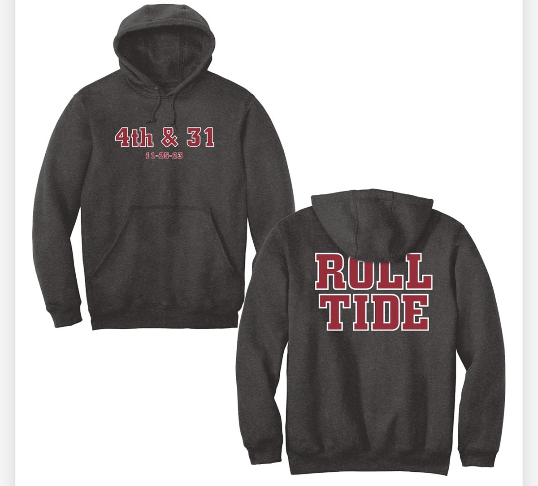 4Th & 31 ROLL TIDE SHIRT Auburn Tigers, Alabama Crimson Tide 4Th & 31 ROLL TIDE SHIRT Auburn Tigers, Alabama Crimson Tide