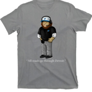 All Roads Go Through Detroit Shirt Dan Campbell, Detroit Lions