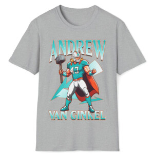 Andrew Van Ginkel Thor Themed Shirt Andrew Van Ginkel, Miami Dolphins1