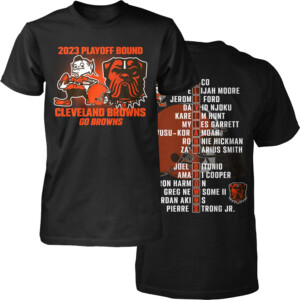 Cleveland 2023 Playoff Roster Shirt Cleveland Browns
