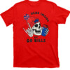 Dead Inside But Go Bills Shirt Funny Skull, Buffalo Bills