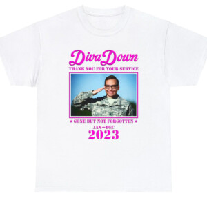 Diva Down Thank You For Your Service Shirt Gone But Not Forgotten, George Santo