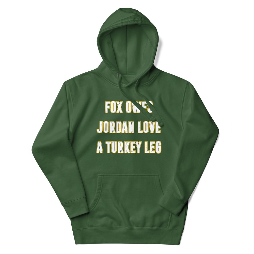 FOX OWES JORDAN LOVE A TURKEY LEG SHIRT AJ Dillon, Green Bay Packers2 FOX OWES JORDAN LOVE A TURKEY LEG SHIRT AJ Dillon, Green Bay Packers2