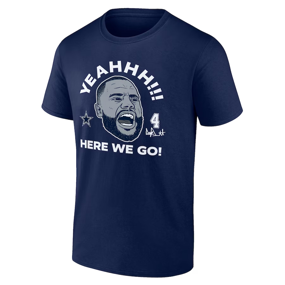 Here We Go Shirt Dak Prescott, Dallas Cowboys Here We Go Shirt Dak Prescott, Dallas Cowboys