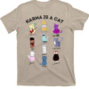 Karma Is A Cat Shirt Cat Music Albums As Books Sweatshirt, Fan Sweatshirt, Music Sweatshirt, Music Fan Album
