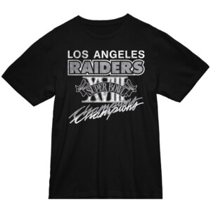 LOS ANGELES RAIDERS SUPER BOWL XVIII CHAMPIONS SHIRT Las Vegas Raiders