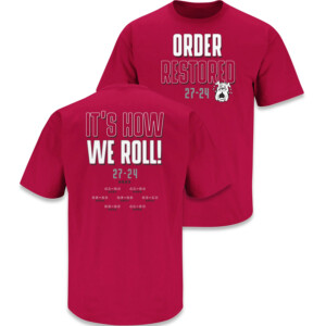 Order Restored It's How We Roll 27 24 Shirt Alabama Crimson Tide 2023 SEC Football Conference Champions