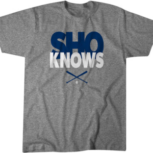 SHO KNOWS SHIRT Shohei Ohtani, Los Angeles Dodgers