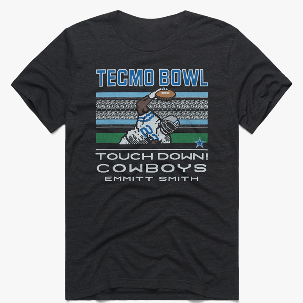 Tecmo Bowl - Touch Down Cowboys Emmitt Smith Shirt Emmitt Smith, Dallas Cowboys Tecmo Bowl Touch Down Cowboys Emmitt Smith Shirt Emmitt Smith, Dallas Cowboys