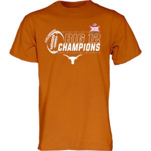 Texas Longhorns 2023 Big 12 Football Conference Champions Locker Room T Shirt