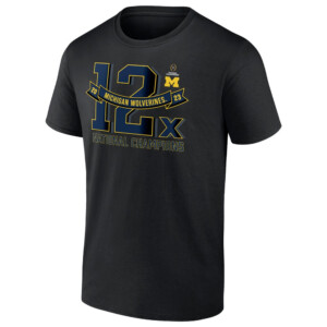 12X NATIONAL CHAMPIONS Shirt College Football Playoff 2023 National Champions, Michigan Wolverines