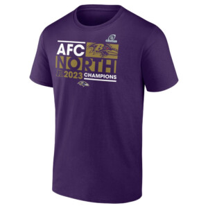 2023 AFC North Division Champions Shirt, Baltimore Ravens