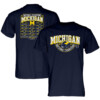 2023 National Champions Schedule T Shirt College Football Playoff 2023 National Champions, Michigan Wolverines