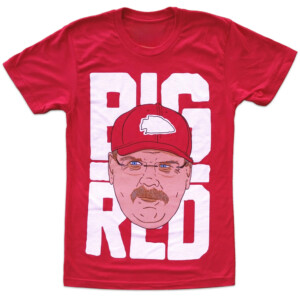 BIG RED SHIRT Andy Reid, 2023 AFC Champions, Kansas City Chiefs