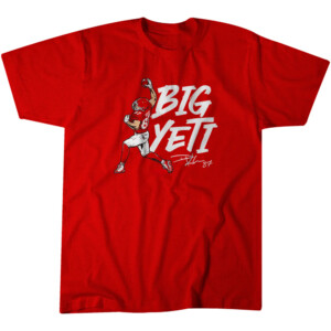 BIG YETI SHIRT Travis Kelce, 2023 AFC Champions, Kansas City Chiefs