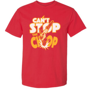 CAN'T STOP THE CHOP SHIRT 2023 AFC Champions, Kansas City Chiefs