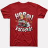 Hop On The Muss Buss Shirt Coach Eric Musselman, Arkansas Razorbacks
