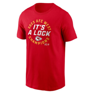 IT'S A LOCK SHIRT 2023 AFC AFC West Division Champions, Kansas City Chiefs