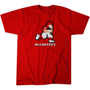 MCCAFFREY 8 BIT SHIRT Christian McCaffrey, 2023 NFC Champions, San Francisco 49ers