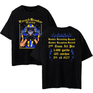 Record Breaker Nacua Shirt Puka Nacua, Los Angeles Rams, #RamsHouse #Puka