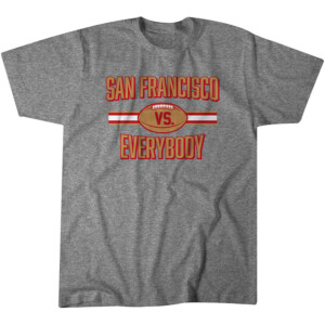 SAN FRANCISCO VS. EVERYBODY SHIRT Brandon Aiyuk, 2023 NFC Champions, San Francisco 49ers