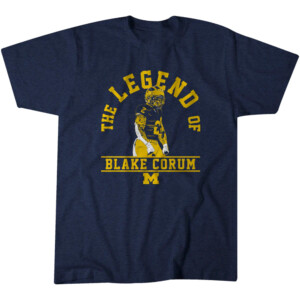 THE LEGEND OF BLAKE CORUM SHIRT MICHIGAN FOOTBALL, Michigan Wolverines