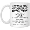 Thank You For Being My Brother Mug