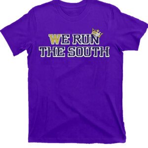 WE RUN THE SOUTH SHIRT Dyson McCutcheon, College Football Playoff 2024 Sugar Bowl Champions, Washington Huskies