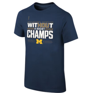 WITHOUT A DOUBT CHAMPS SHIRT College Football Playoff 2023 National Champions Locker Room, Michigan Wolverines
